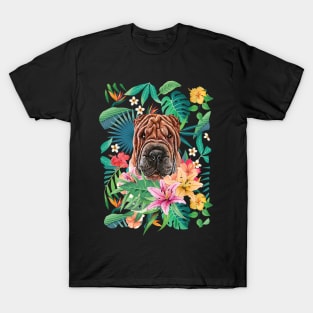 Tropical Chocolate Shar Pei T-Shirt